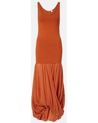 TOTEME - Cocoon Jersey Midi Dress - Lyst