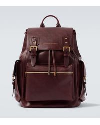 Brunello Cucinelli - Leather Backpack - Lyst