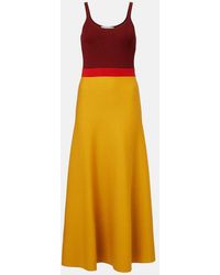 Gabriela Hearst - Flaminius Colorblocked Wool Maxi Dress - Lyst