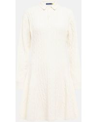 Polo Ralph Lauren - Cabled Cashmere-blend Dress - Lyst