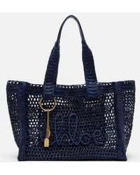Chloé - Summer Banana East-West Raffia Tote Bag - Lyst