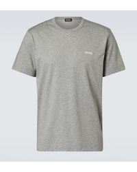 ZEGNA - Cotton Jersey T-Shirt - Lyst