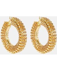Magda Butrym - Crystal-Embellished Hoop Earrings - Lyst
