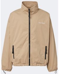Miu Miu - Cotton Gabardine Blouson Jacket - Lyst
