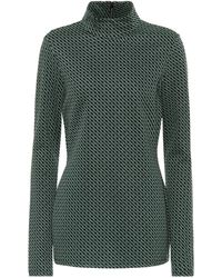 Diane von Furstenberg Top Kasen aus Jacquard - Grün