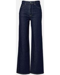 AG Jeans - Kora High-Rise Wide-Leg Jeans - Lyst