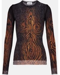 Jean Paul Gaultier - Wood Trompe L'Oil Tulle Top - Lyst