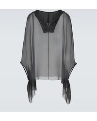 Rick Owens - Hoodie Aus Seide - Lyst