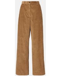 Miu Miu - Weite Hose Aus Baumwoll-Cord - Lyst