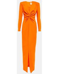 Roland Mouret - Orange Dress With Slit - Lyst