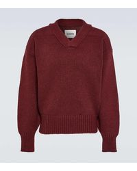 Jil Sander - Cotton And Wool-blend Sweater - Lyst