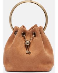 Jimmy Choo - Bon Bon Small Suede Bucket Bag - Lyst