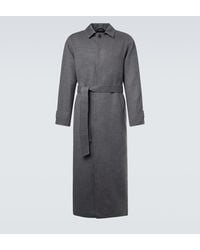 Saman Amel - Belted Wool Overcoat - Lyst