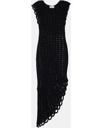 Loulou de Saison - Malena Asymmetric Scalloped Crochet Midi Dress - Lyst
