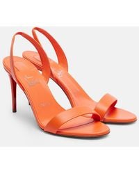 Christian Louboutin - Slingback-Sandalen O Marylin 85 Aus Leder - Lyst