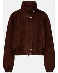 Nour Hammour - Pia Suede Blouson Jacket - Lyst