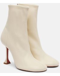 AMINA MUADDI - Iris 95 Leather Ankle Boots - Lyst