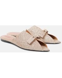 Zimmermann - Tux Glitter Leather Mules - Lyst