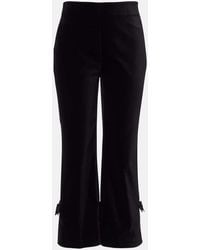 Posse - Quincy Cotton Velvet Cropped Pants - Lyst
