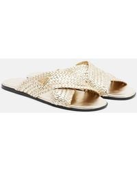 Prada - Mules En Cuir Tresse - Lyst