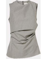 Rohe - Checked Wool-Blend Top - Lyst