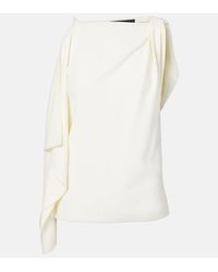 Proenza Schouler - Alyssa Draped Crepe Top - Lyst