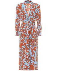 Johanna Ortiz Kleid Turn On Your Mind aus Seide - Blau