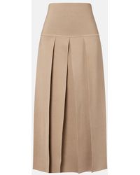 Alaïa - Pleated Maxi Skirt - Lyst