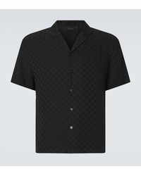 Gucci - Gg Silk Jacquard Bowling Shirt - Lyst