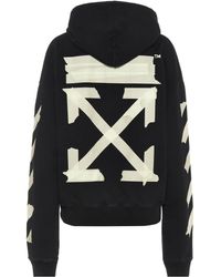 Off-White c/o Virgil Abloh Logo Cotton-jersey Hoodie - Black