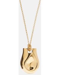 KHAITE - Keefe 18Kt-Plated Pendant Necklace - Lyst
