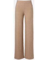 Leset - Lauren Jersey Wide-Leg Pants - Lyst
