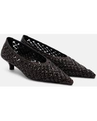 TOTEME - Sharp Woven Leather Pumps - Lyst