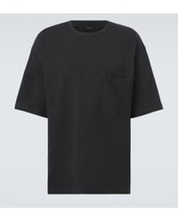 Lemaire - Cotton And Linen Jersey T-Shirt - Lyst