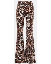 Diane von Furstenberg - Brooklyn Leopard-Print Flared Pants - Lyst
