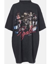 Balenciaga - Camiseta Logo Algodón - Lyst