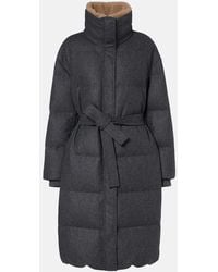 Brunello Cucinelli - Virgin Wool Down Coat - Lyst