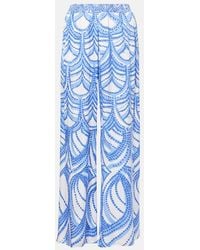 Poupette - Cecile Printed Wide-Leg Pants - Lyst