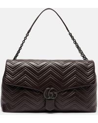 Gucci - Gg Marmont Maxi Leather Shoulder Bag - Lyst