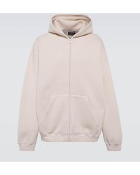 Balenciaga - Zipped Hooded Sweatshirt - Lyst
