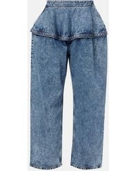 Alaïa - Wide-Leg Jeans - Lyst