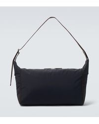 The Row - Logan E/W Leather-Trimmed Crossbody Bag - Lyst
