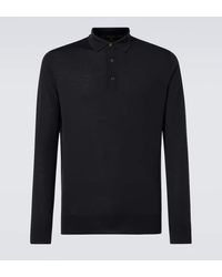 Loro Piana - Ml Long-Sleeved Wool Polo Shirt - Lyst