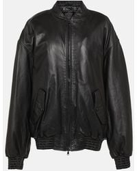 Wardrobe NYC - Leather Bomber Jacket - Lyst