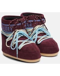 Moon Boot - Icon Low Suede Snow Boots - Lyst