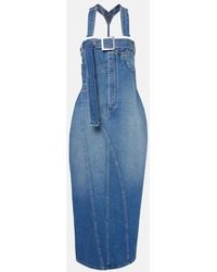 Jean Paul Gaultier - Overall Detail Denim Dress - Lyst