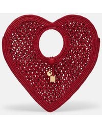 Jacquemus - Spiaggia Cour Small Raffia Top-Handle Bag - Lyst
