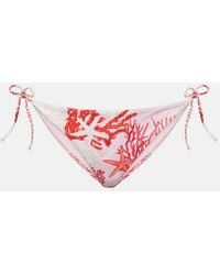 Versace - Printed Bikini Bottoms - Lyst