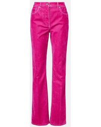 Ferragamo - Cotton-Blend Drill Straight Pants - Lyst