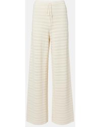 Faithfull the Brand - Tanya Pointelle Cotton-Blend Wide-Leg Pants - Lyst